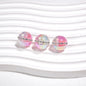 Luminous Rhinestone Chain Enlaced Resin Beads 16mm Round 10pcs 4