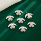 Bunny Holding Heart Rhinestone Beads 21mm Alloy Embeded 10pcs 12