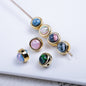 Opal Embedded Butterfly Moon Acrylic Beads 11-15mm Mixed Shapes 50pcs 3