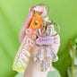 Acrylic Jelly Gradual Color Space Rabbit Keychain Creative Design 9