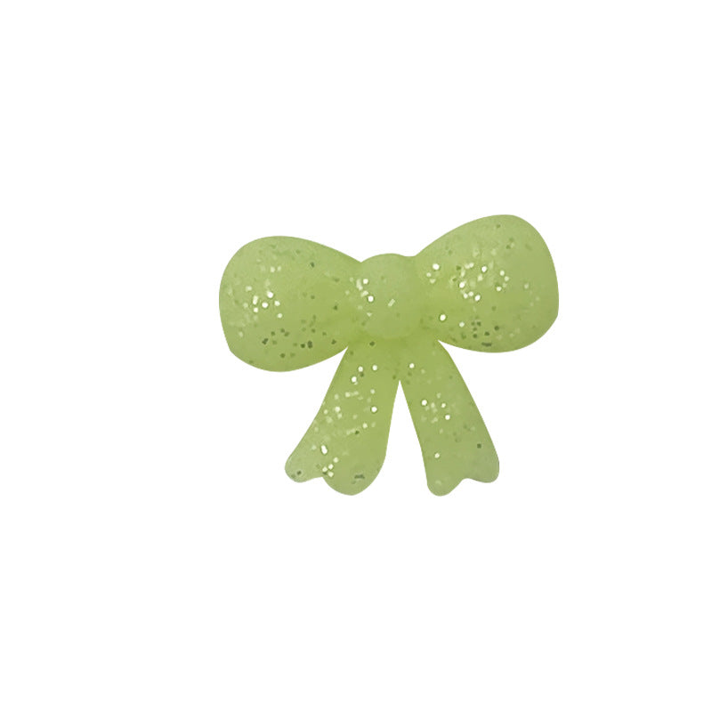 Silicone Focal Beads Cross Matte Speckled Glow in the Dark 20pcs 29