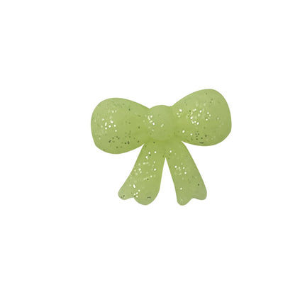 Silicone Focal Beads Cross Matte Speckled Glow in the Dark 20pcs 29