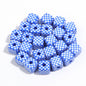 Colored Checkerboard Rounded Acrylic Square Beads 13mm 10pcs 7