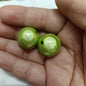 Plated Bubblegum Beads 20mm Iridescent Laser-coated Bulb 50pcs 9