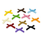 Bow Metal Beads 20mm Baking Painted Polished Alloy 50pcs 5