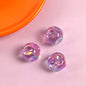 Transparent Fig Shaped Acrylic Beads 16mm UV Plating 100pcs 7