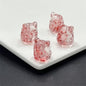 Czech Glass Beads Fox 15mm Translucent Glossy Multicolor 100pcs 4
