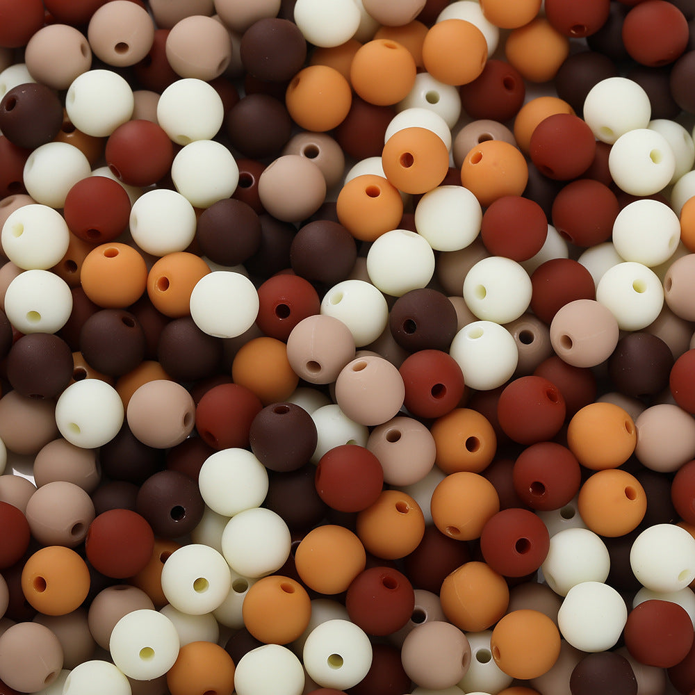 Rubberized Round Acrylic Beads 15mm Mixed Colors 20pcs 8