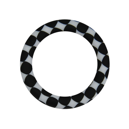 65mm Printed Silicone Rings Floral and Geometric Designs