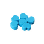 Heart Clay Beads 9mm Multicolor Polymer 100pcs 7