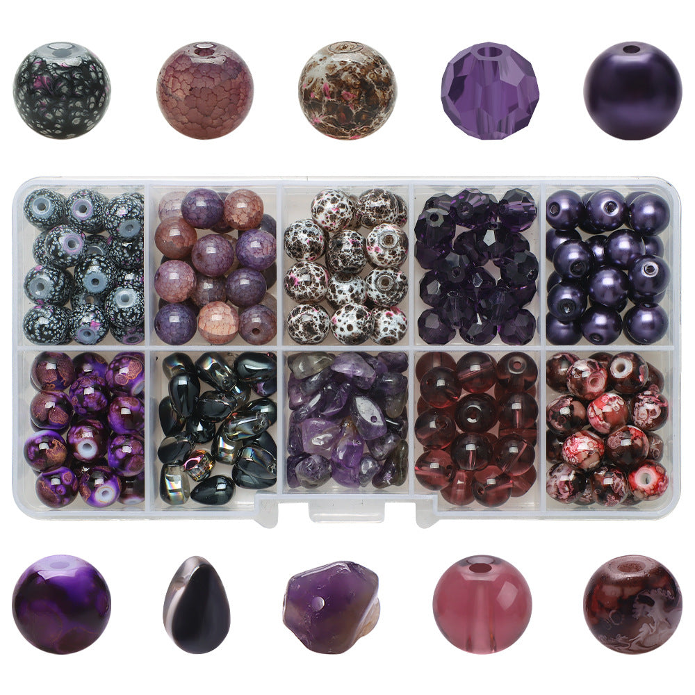 Crackle Round Glass Beads 8mm Pastel Colors Crackled Texture 200pcs 19