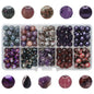 Crackle Round Glass Beads 8mm Pastel Colors Crackled Texture 200pcs 19