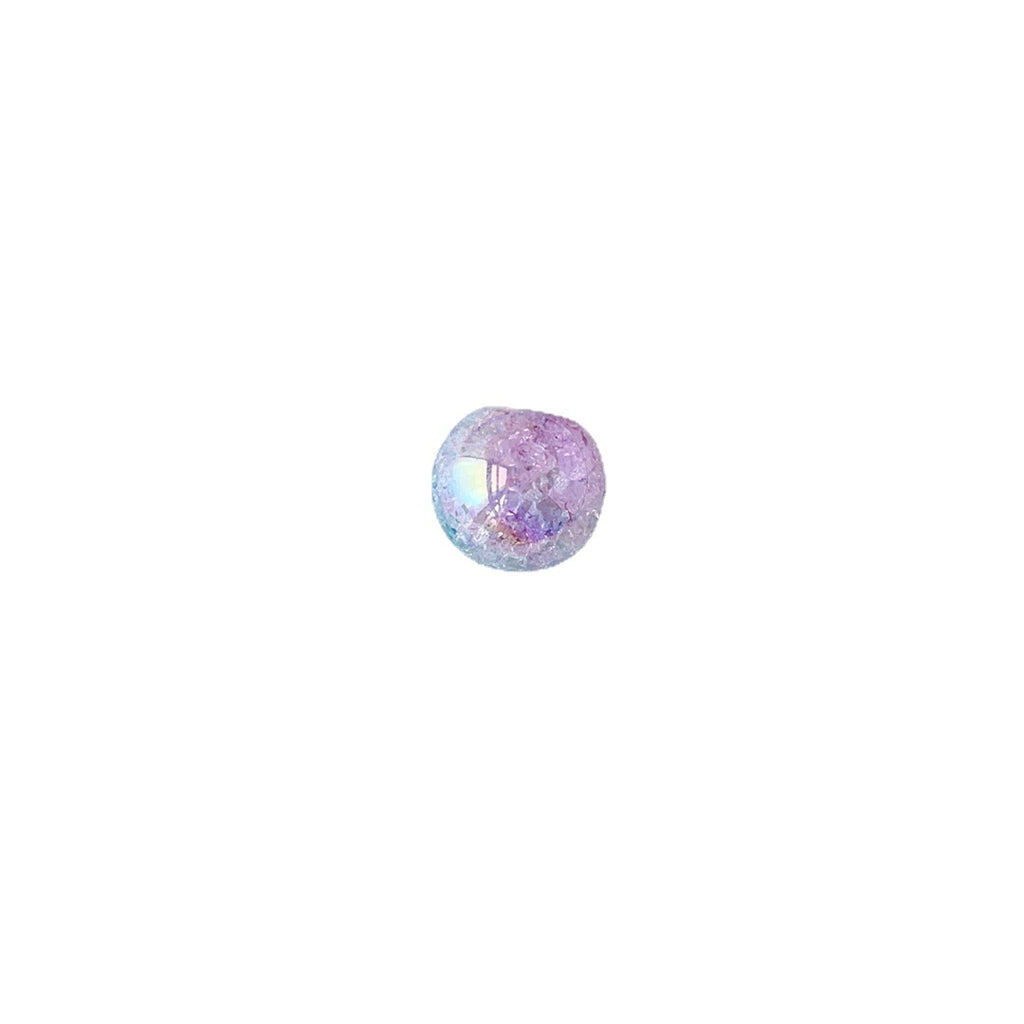 Plating Gradient Crackle Round Acrylic Beads 21mm Color Shift 50pcs 4