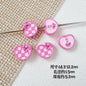 Star and Heart Metal Beads 13mm Baking Painted Houndstooth 10pcs 21