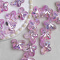 Faceted Butterfly Acrylic Beads 15-20mm Crystal Mixed 10pcs 8