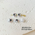 Teddy Bear and Game Controller Metal Beads Painted Alloy 10pcs 6