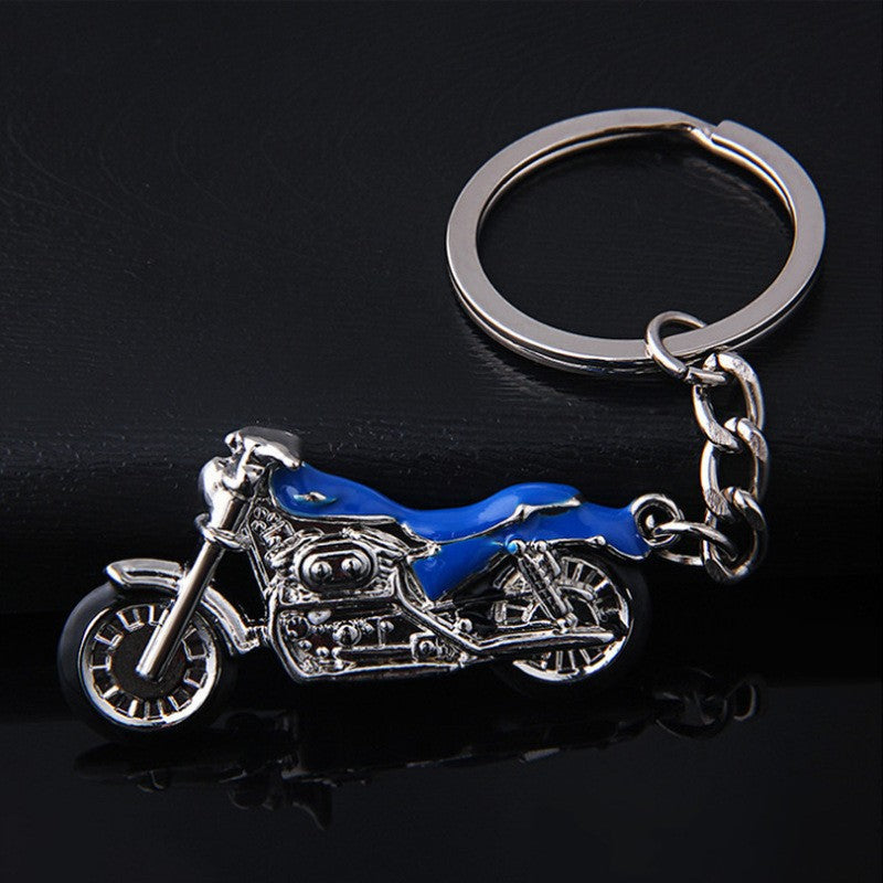 Metal Motorcycle Keychain Classic Bike Design Zinc Alloy 4