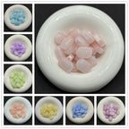 Imitation Jade Czech Glass Beads 13x18mm Pastel Colors 100pcs