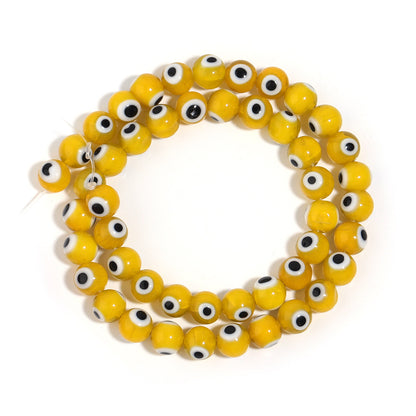 Lampwork Millefiori Evil Eye Glass Beads 4mm Antique Style 90pcs 23