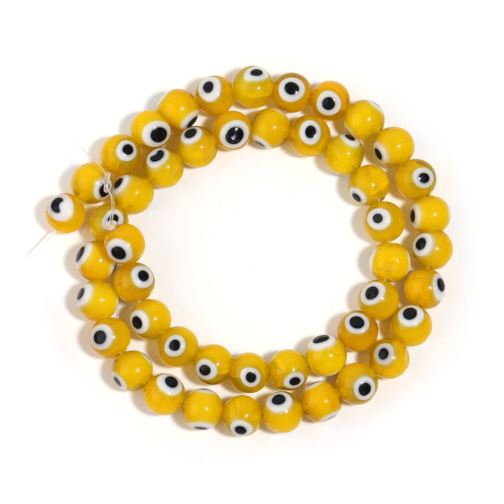 Lampwork Millefiori Evil Eye Glass Beads 4mm Antique Style 90pcs 23