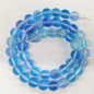 Matte Colorful Iridescent Mermaid Glass Beads 6mm 62pcs 10