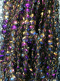 Electroplated Heart Glass Beads 8mm Transparent Mixed Colors 50pcs 19