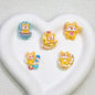 Plating Cute Corgi Resin Beads Glossy Honey Tone 10pcs 6