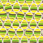 Easter Egg Clay Beads 10mm Colorful Pattern Polymer 100pcs 9
