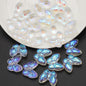 Plating Butterfly Glass Beads 17x10mm Iridescent Detailed Wings 10pcs 20