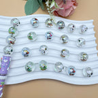 Clear Round Acrylic Beads 16mm Snoopy Pattern 50pcs