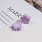 Painted Flower Button Acrylic Beads 12mm Glossy Pastel 50pcs 14