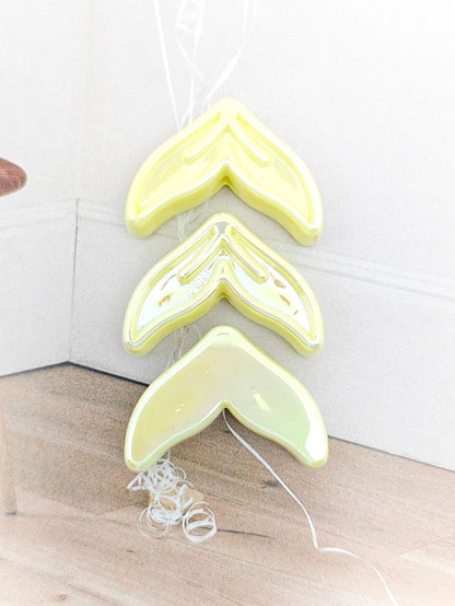 Glow Mermaid Tail Acrylic Beads 29x20x9mm Glow In The Dark 50pcs 12