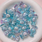Transparent Candy Acrylic Beads 15x31mm Glossy Pastel 10pcs 10