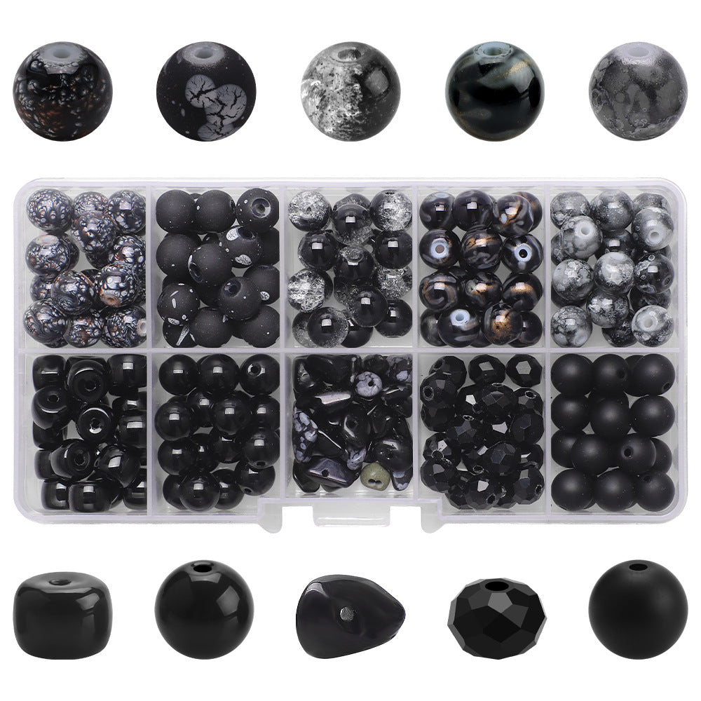 Crackle Round Glass Beads 8mm Pastel Colors Crackled Texture 200pcs 13