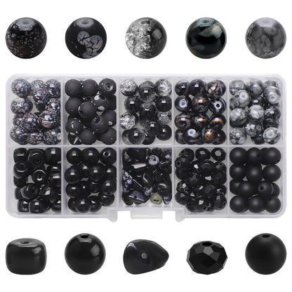 Crackle Round Glass Beads 8mm Pastel Colors Crackled Texture 200pcs 13
