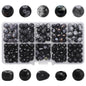 Crackle Round Glass Beads 8mm Pastel Colors Crackled Texture 200pcs 13