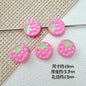 Strawberry Biscuit Metal Beads 13mm Painted Enamel 10pcs 9