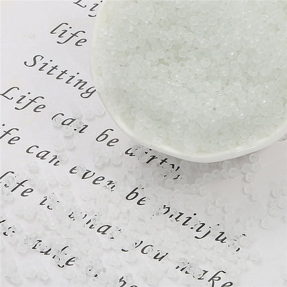 Frosted Transparent Seed Glass Beads 3mm Mixed Colors 1400pcs 27