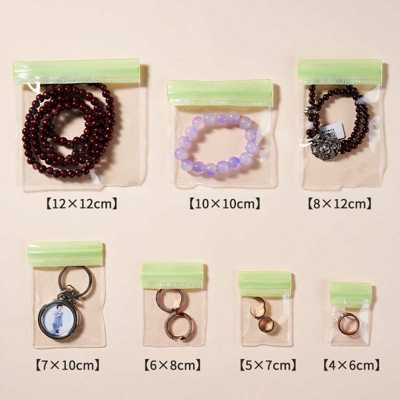 Colorful Transparent PVC Top Seal Zip Lock Bags 4x6 to 8x12cm 100pcs 8