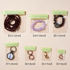 Colorful Transparent PVC Top Seal Zip Lock Bags 4x6 to 8x12cm 100pcs 8