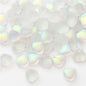 Heart Shape Glass Beads 8mm Frosted Iridescent Pastel 20pcs 18