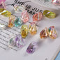 Transparent Plating Twisted Acrylic Beads 23.2×13.7mm Mixed Colors 50pcs 9