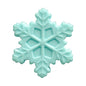 Silicone Focal Beads Snowflake Pastel Colors 20pcs 9