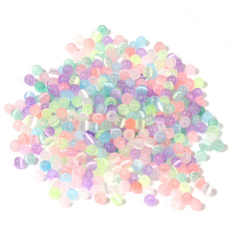 Seed Glass Beads 4mm Shimmer Imitation Opal Mixed Colors 400pcs 5