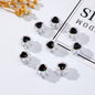 Heart Rhinestone Beads 16mm French Romantic Pastel Pink 10pcs 7