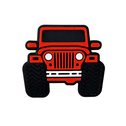Silicone Focal Beads Large Cars Front View Oversized Tires 20pcs 5