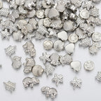 Creature Series Acrylic Beads CCB Plastic Metallic Gold Silver 100pcs 3