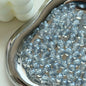 Vintage Faceted Round Glass Beads 8mm Iridescent 50pcs 18