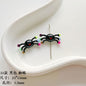 Christmas Enamel Alloy Metal Beads Festive Painted Designs 10pcs 28