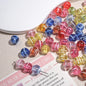 Clear Round Acrylic Beads 10mm Candy Swirl Pattern 100pcs 5